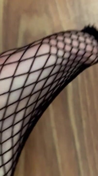 Fishnet Stockings on Feet
