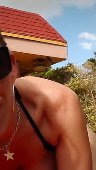 Sara Jay Black Bikini Tease
