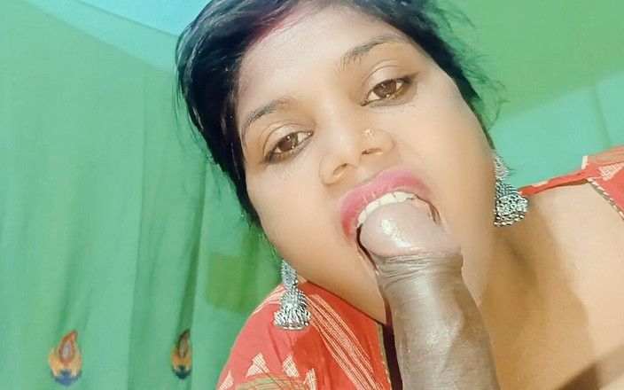 Somausha: India Sali toma gran polla, semen en la boca, ella...