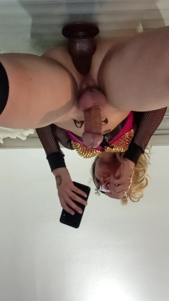 Crossdresser Penelopene Hardcore Fuck Xxl Dildo