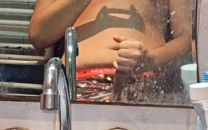 CockyBoy7: Jerking at the Mirror