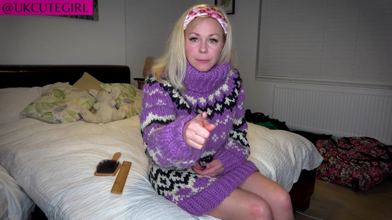 UKCuteGirl Lucy Lauren: Woolly Jumper Disciplína: Otk POV Výprask a Scolding