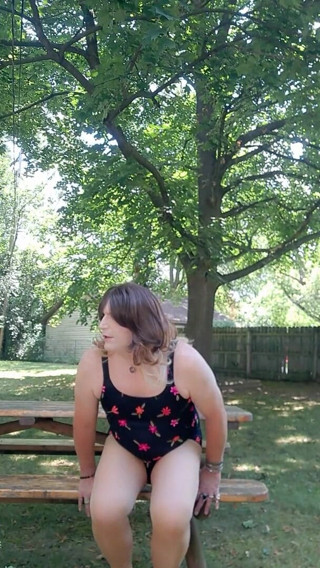 Victoria Lecherri: Bathing suit and buttplug part 1