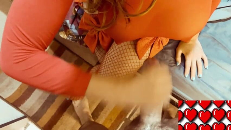 Cloehot: 美味しいチンポをマスターベーションして、それが私の膣に射精した