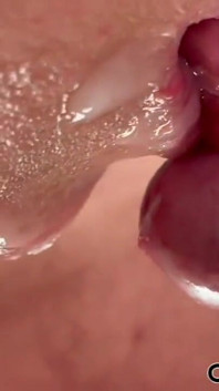 Blow Job When He Watches My Porn on Laptop with a Lot Cum in