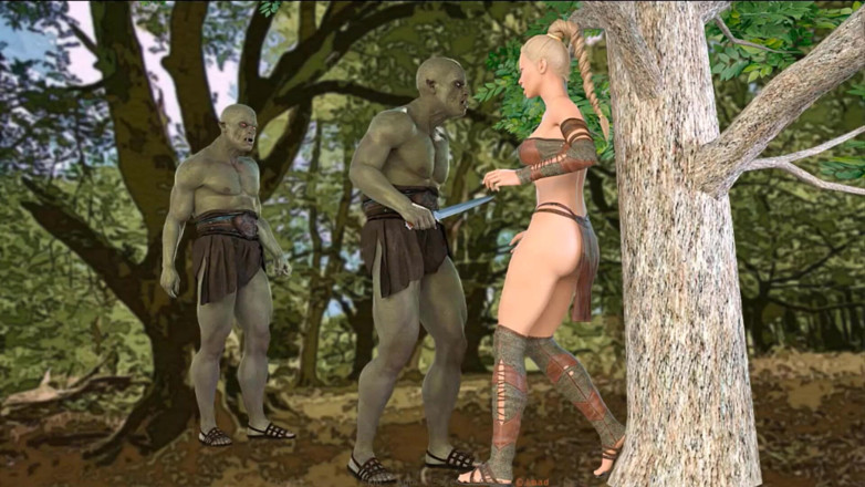 Visual Novels: Pengembaraan Alenjas bahagian 7 - orcs kongkek remaja elf hutan