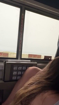 Riding Huge Cock on the Amtrak Part 4 - Rough Risky Fuck - Chloe Kreams, Steve Rickz