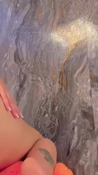Dildo Fuck in the Wet Shower