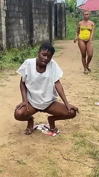 Naughty African Teen Showcasing Their Asses in Broad Daylight
