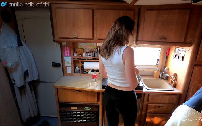 Max &amp; Annika: Camper Kitchen Make Out with Kissing &amp;amp; Fingering - Sensual Teasing Stepsister