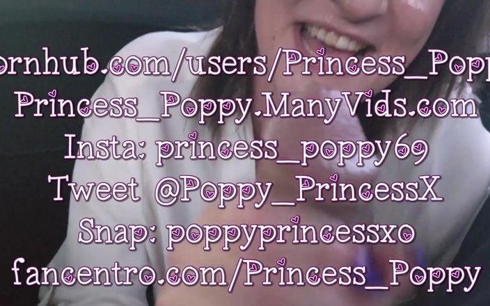 Princess Poppy: Chemise blanche - dirty talk - pipe sur la banquette arrière