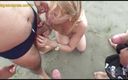 Amateurs videos: My wife participates in an orgy on the beach. She...