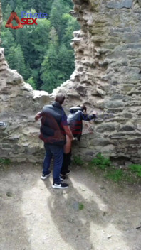 He Fuck My Ass in a Castle, with Visitors Around!