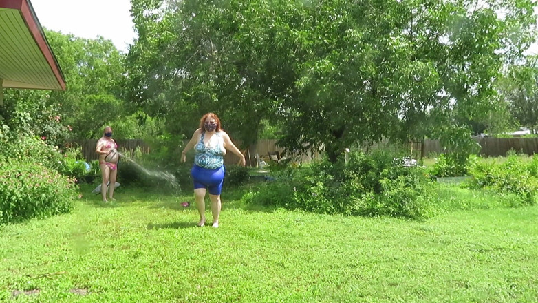 BBW nurse Vicki adventures with friends: Sissy Slut &amp; Mistress V Hose Play 2