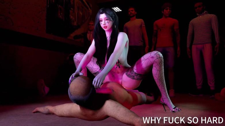 Why fuck so hard: 3D角質痴女アジアストリッパーが公共の場で巨根と浮気