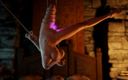 The Rope Dude: Shibari süspansiyonlu Triss büyülü bir cristal ile sikiliyor
