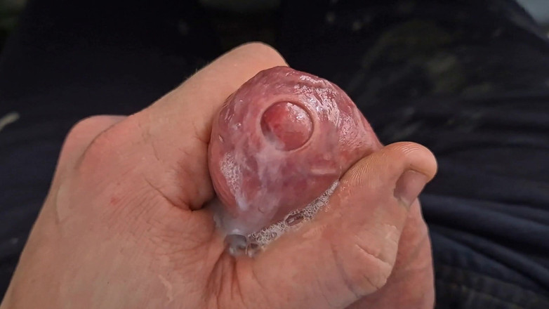 GloomyChase977: Великий необрізаний тато.. Туга гра foreskin foreskin, затоплення передчасної сперми та гра зі спермою
