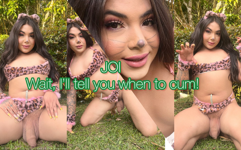 JOI: Wait, I Ll Tell You When to Cum (Amazing shemale big balls)