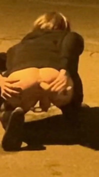 Fucking Myself in a Park with a White Dildo