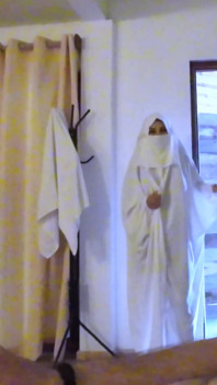Burka Girl Cum Walk and Piss