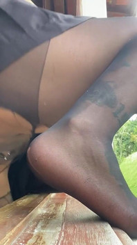 Mibby dalam orgasme melancap pantyhose!