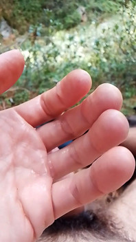 Playing with My Pre-cum Drop - Edging in Nature