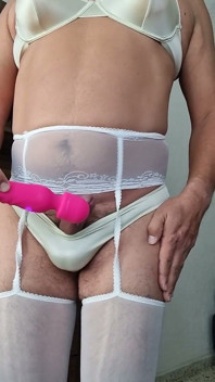 New Shein Lingerie Set, Soft Nylon Causing Erection on My Sissy Clitoris, Soft and Hot Cumshot