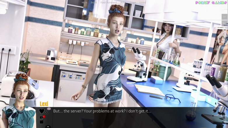 Porny Games: Coeur De Cochon의 나이의 제이슨 오줌 - 실험실에서의 구강 섹스, 핫한 탈의실9