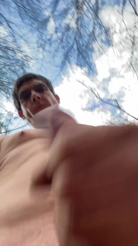 Masturbating