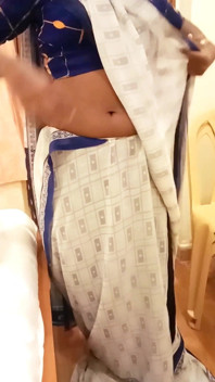Desi Tamil Wife Renu Panties Body Show & Slow Saree Dressing Tease for Secret Bestie! Indianhotwifex