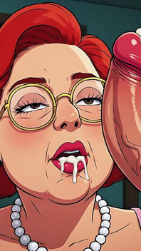 자지를 빠는 Lois MILF 빨간 머리 (ai)