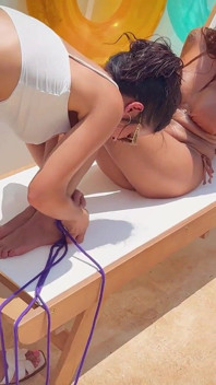 Tickle and Tie Deal. Princess Lola Ball Gags and Penis Gags Lola Lu on a Strict Hogtie