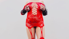 Asian Holes: Bayangkan untuk mengongkek saya dalam stoking merah