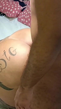 Safada me filmando e me dando prazer até gozar na minha bunda