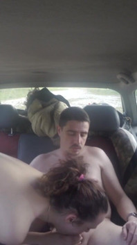 Ignacio Santos e Laura no carro