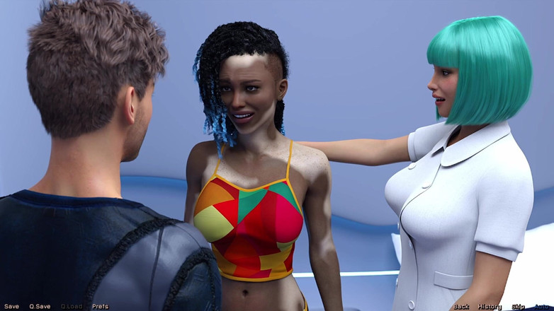 AVN Teller: Gestrand in de ruimte #02 - geile zwarte meid Zarah wacht op...