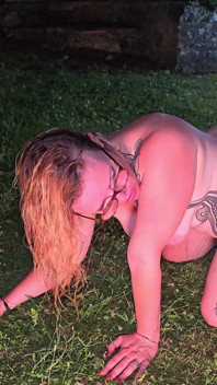 Mini Gang Bang by the Pool on a Summer Evening