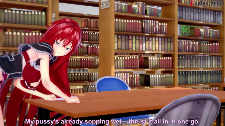Fantasy king: Rias Gremory Sex w bibliotece - Dxd Ntr Madness Series