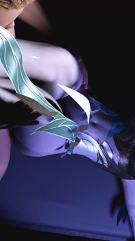 3D Duże cycki Cosplay Model oszukiwanie z Młodym dużym kutasem
