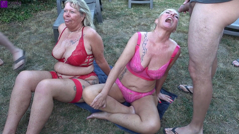 Rosella Extrem: Mega orgia di piscio all'aperto! 20 uomini e 1 ragazza ci hanno...