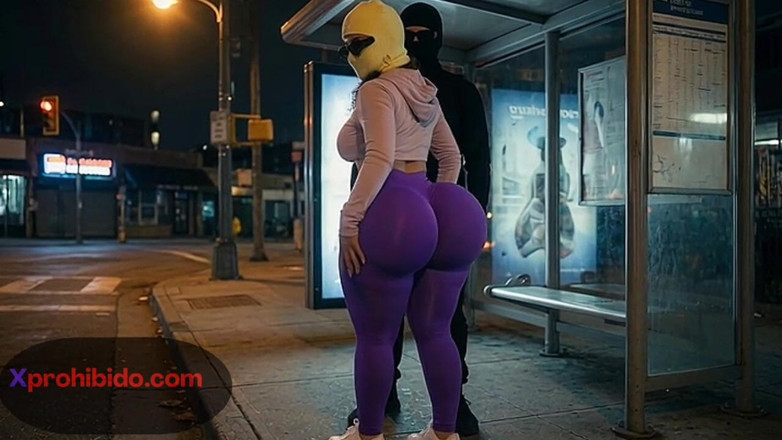 Animate golden: Mujer con curvas con culo masivo bailando en la parada...