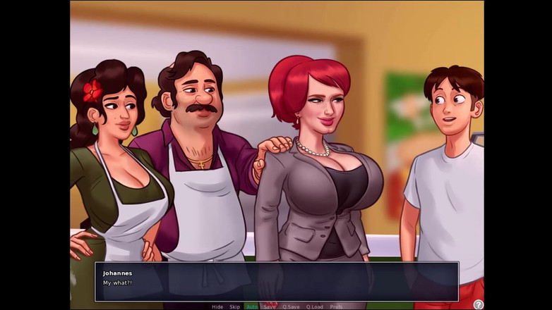 Johannes Gaming: Summertime saga - Jenny가 다시 임신... 오데트는 트위니를 가지고 ... 요하네스는 숙녀들과 함께 병을 스핀 플레이했다.