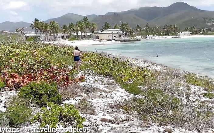 Dream Justin: Esposa fode um cara aleatório em forma na praia de...