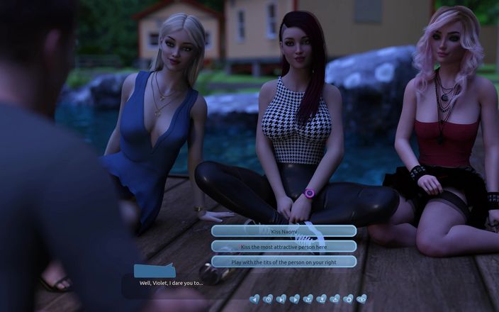 3D cartoon porn: Hjälp till snygga berättelser Tid 3: Naomis lekfulla stunder med violett