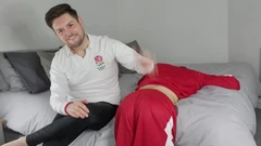 Its Here Lads! Rowan Receives a Long Hard Spanking by Rugby Lad Ryan Enjoy