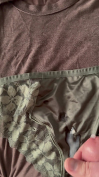 Cum on Wife’s Panties 14