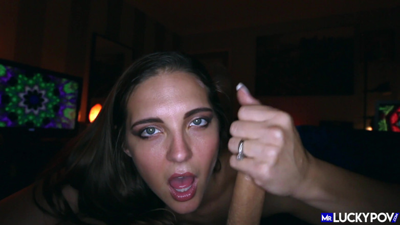 Mr.Lucky POV: Married slut Sadie is a cum swallower