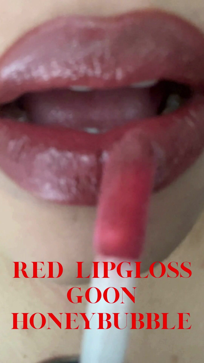 Honey bubble: Aplicación De Fetiche Labial Rojo, Gooning, Femdom, Findom