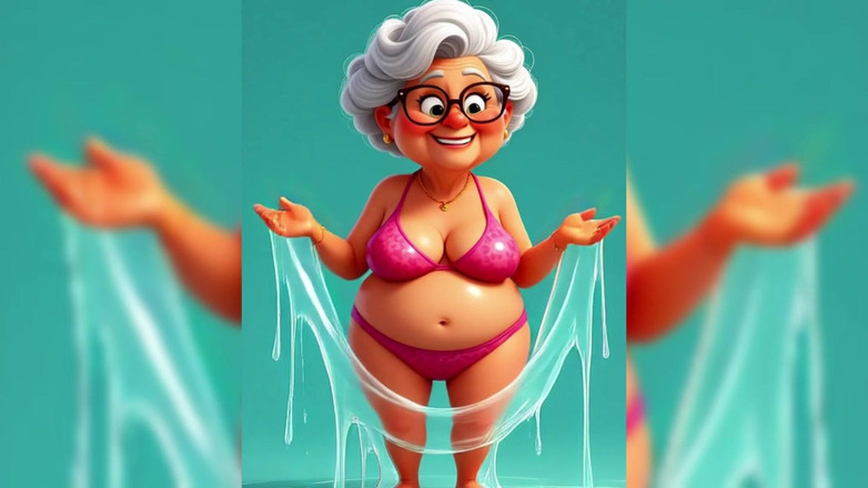 AI Porn: 할머니 애니메이션 끈적 끈적한 엉망