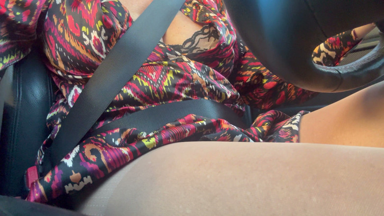 Step Mommy: Sexy Stepmom Drives Home and Teases Us with Her Big...